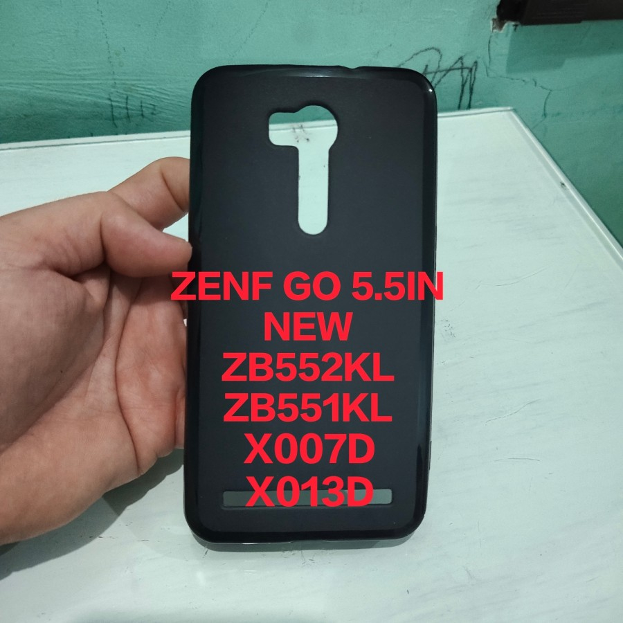 ASUS ZENFONE GO 5,5IN NEW / ZB552KL / ZB551KL / X013D / X007D MANTUL Silikon myuser karet hitam