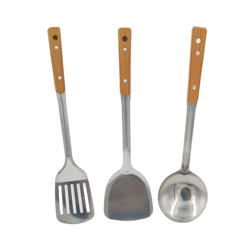 Sutil / Spatula / Sendok Sup Sayur Stainless Steel Gagang Klasic