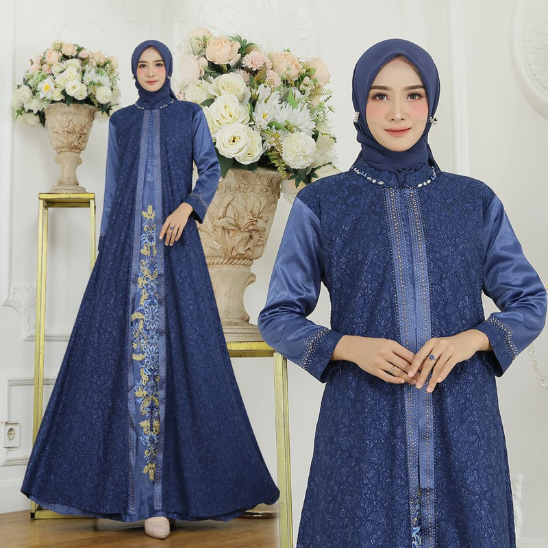 GAMIS PESTA / GAMIS KONDANGAN / GAMIS PESTA BRUKAT / GAMIS BRUKAT PESTA PRILY