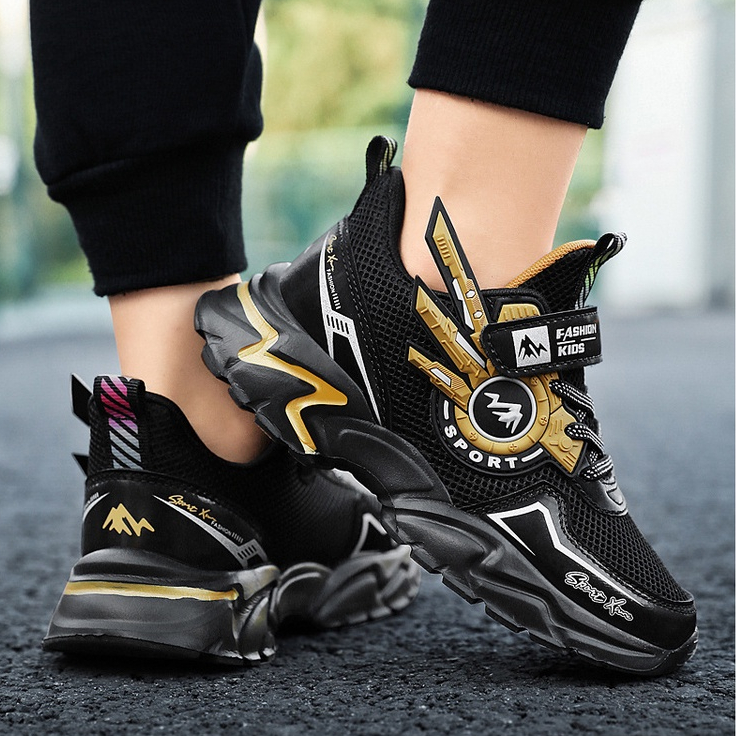 GLORYKIDZ SH2318 Sepatu Sneakers Anak Laki Laki 4 Tahun - 11 Tahun Sepatu Sneaker Sport Olahraga Anak Robot Import Premium High Quality Ringan Size 28-39