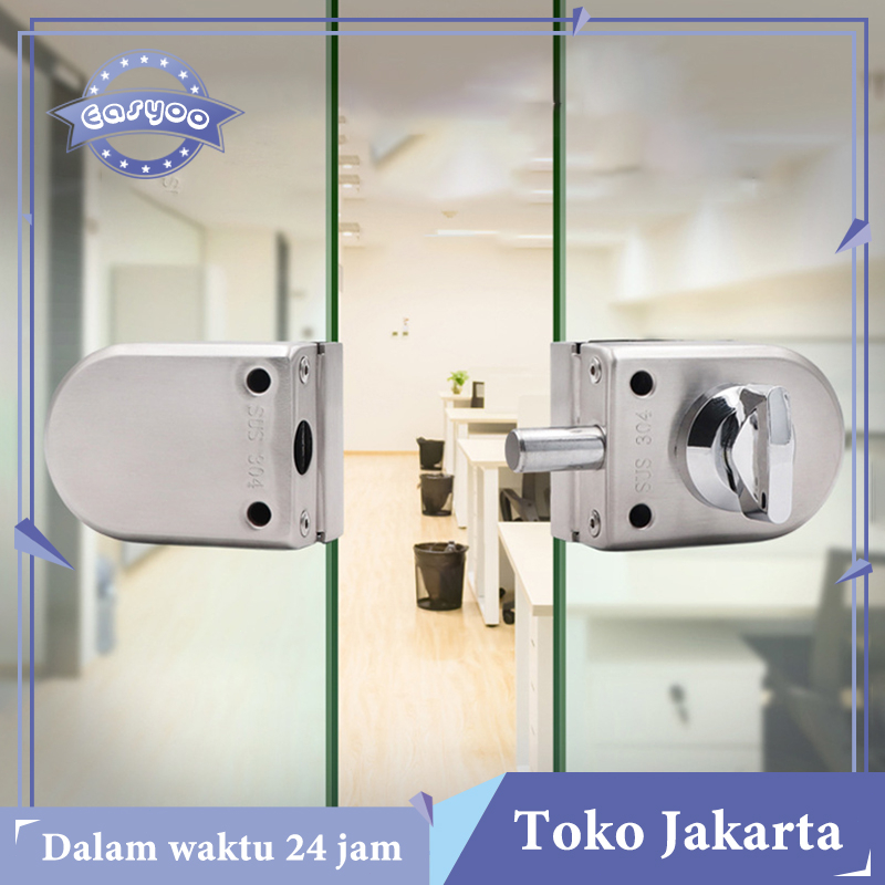10-12Mm Kunci Pintu Kaca Kamar Mandi Double Shower Glass Door Lock Kaca Or1