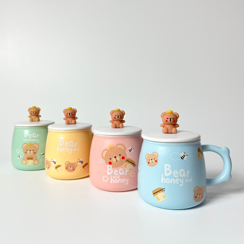 Gelas Mug Cangkir Kopi Keramik Set Aesthetic Korean