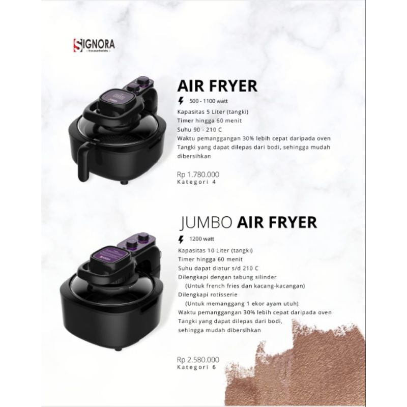 Jumbo Air Fryer Signora