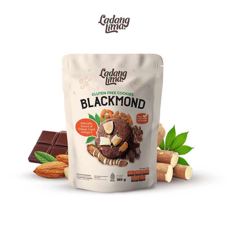 LADANG LIMA Blackmond- Cemilan Snack Sehat Gluten Free Tanpa Telur Asi Booster