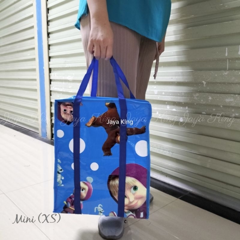 Tas Karung Jumbo Murah Laundry Bag Penyimpanan Multifungsi Totebag Bedcover Baju Mainan