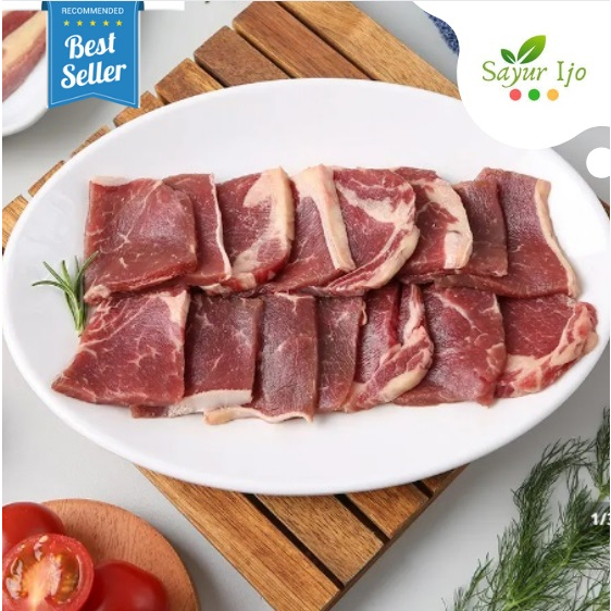 

Daging Sapi Rosu Yakiniku Australia 250 - 275 Gram Fresh Frozen Beef Premium