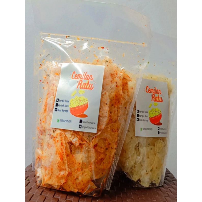 

Kripca Keripik Kaca Pedas / Original Daun Jeruk