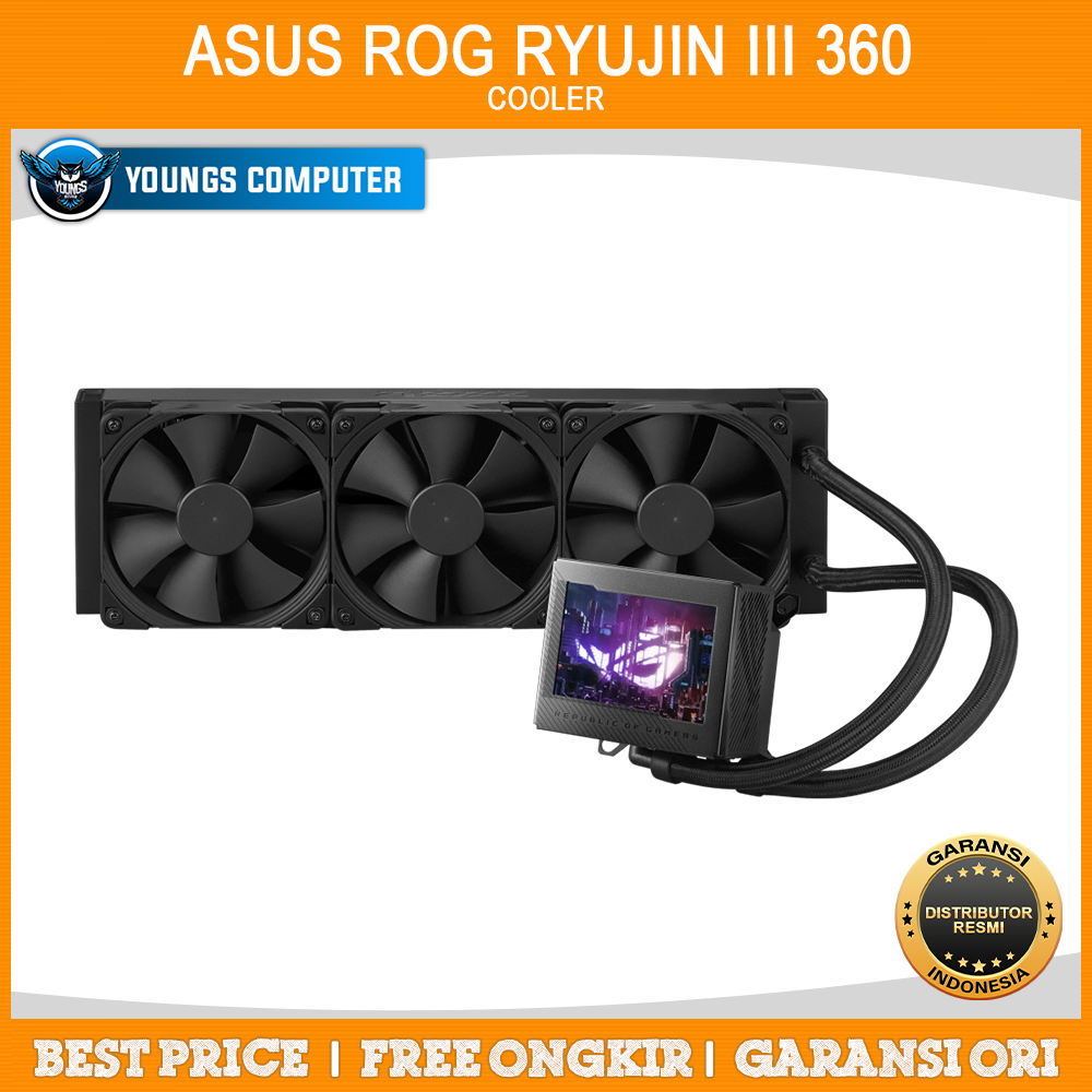 ASUS ROG RYUJIN III 360 | CPU Cooler Full Color 3.5” LCD Display