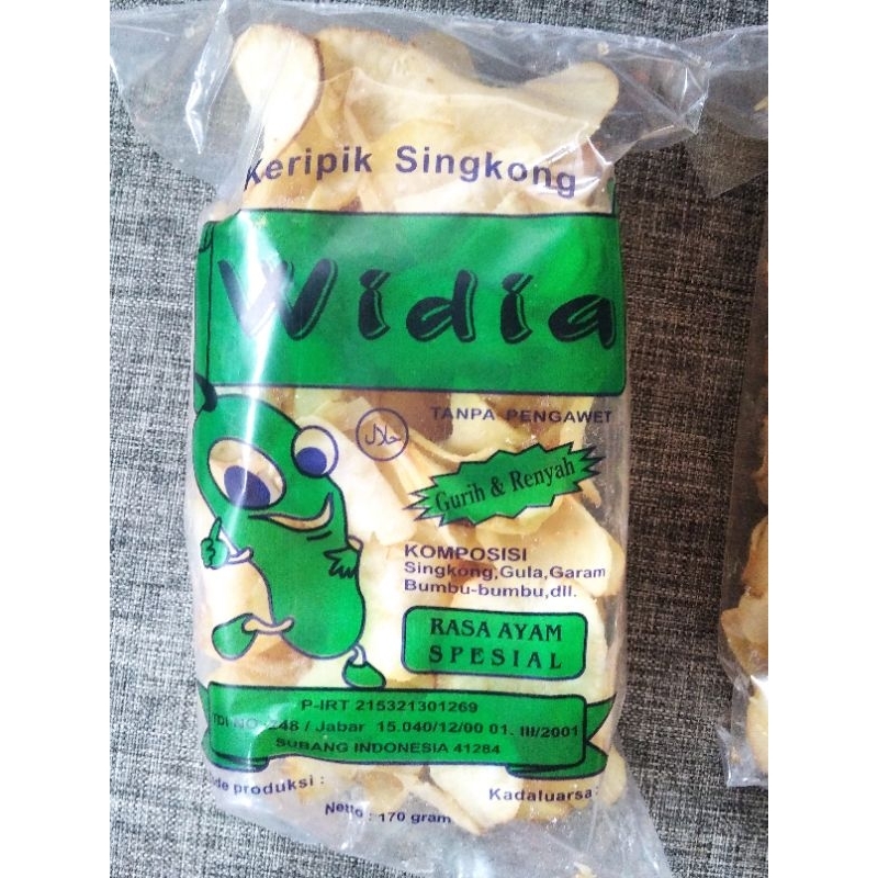 

KRIPIK SINGKONG WIDIA, 170 gram GARINGSkripik