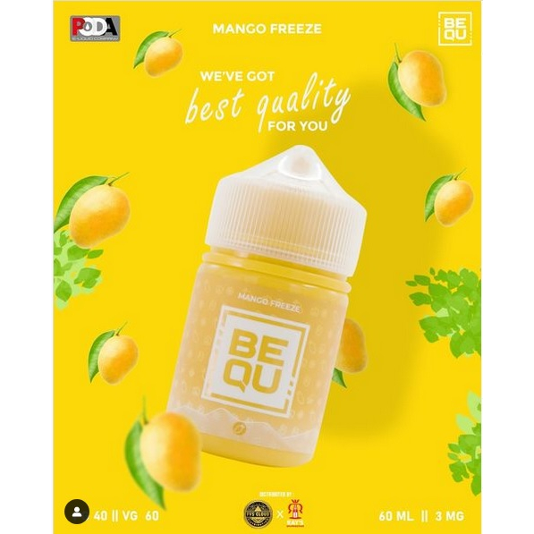 Bequ Mango Freeze 60ML 3MG Freebase