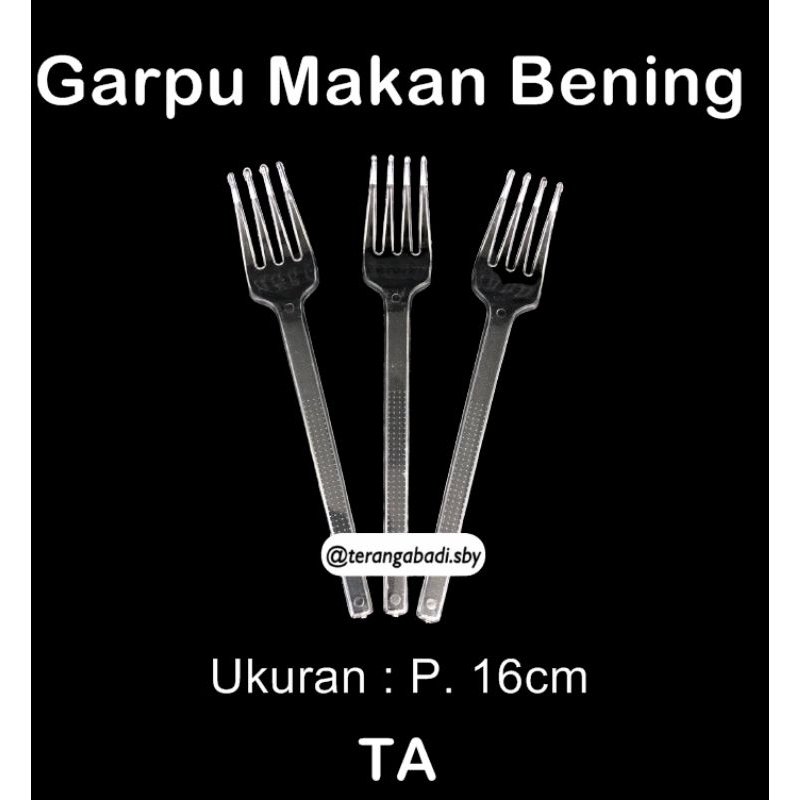 Garpu Makan // Garpu Plastik // Garpu KCS // Harga Per 100pcs