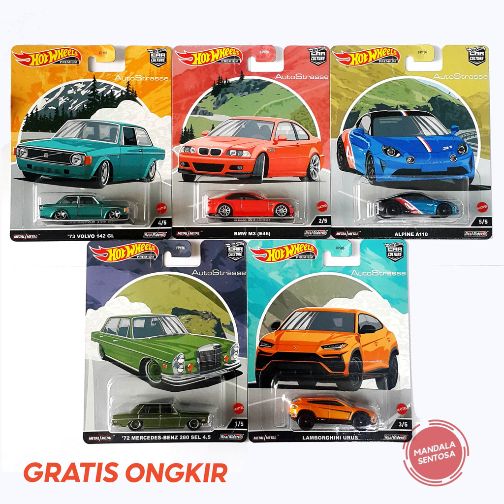 Hotwheels Premium Auto Strasse set