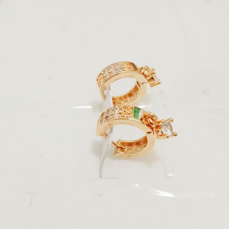 Anting wanita Korea Rambay Nagita Set perhiasan Anting titanium wanita Anti karat anti luntur promo 