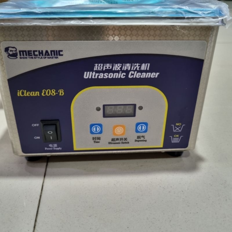 ULTRASONIC CLEANER MECHANIC iCLEANER E08-B MESIN PEMBERSIH DIGITAL