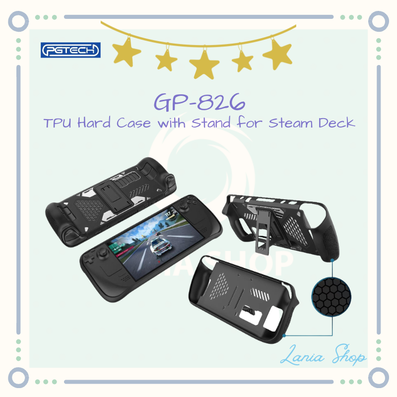 PGTECH TPU Case with Stand for Steam Deck - Casing Hard Shell - GP-826