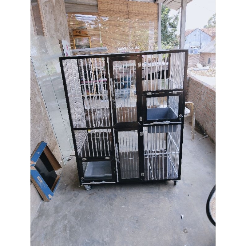 Kandang kucing alumunium