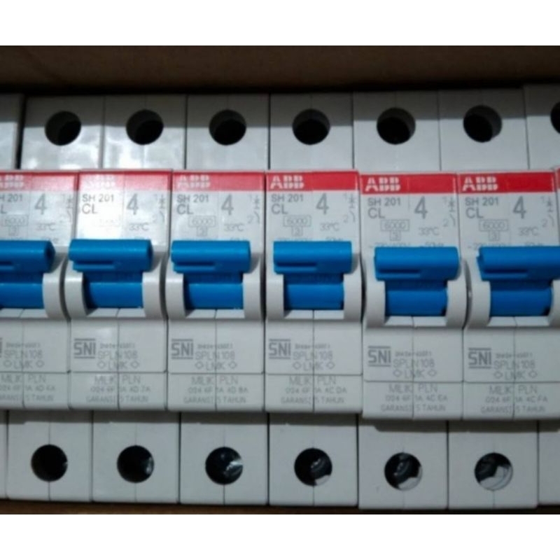 MCB ABB 2A 4A 6A 10A 16A 20A 25A 35A 50A  100% ORI ASLI PLN