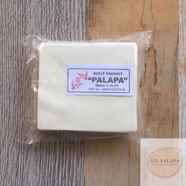 

kulit pangsit palapa ukuran 11x11cm