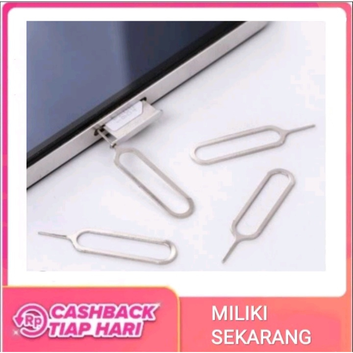 simcard ejector tray nossy jarum tusuk pembuka kartu sim card ejecting tusukan colokan handphone hp 