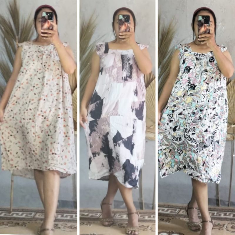 Daster Yukensi rayon baju tidur wanita bahan premium