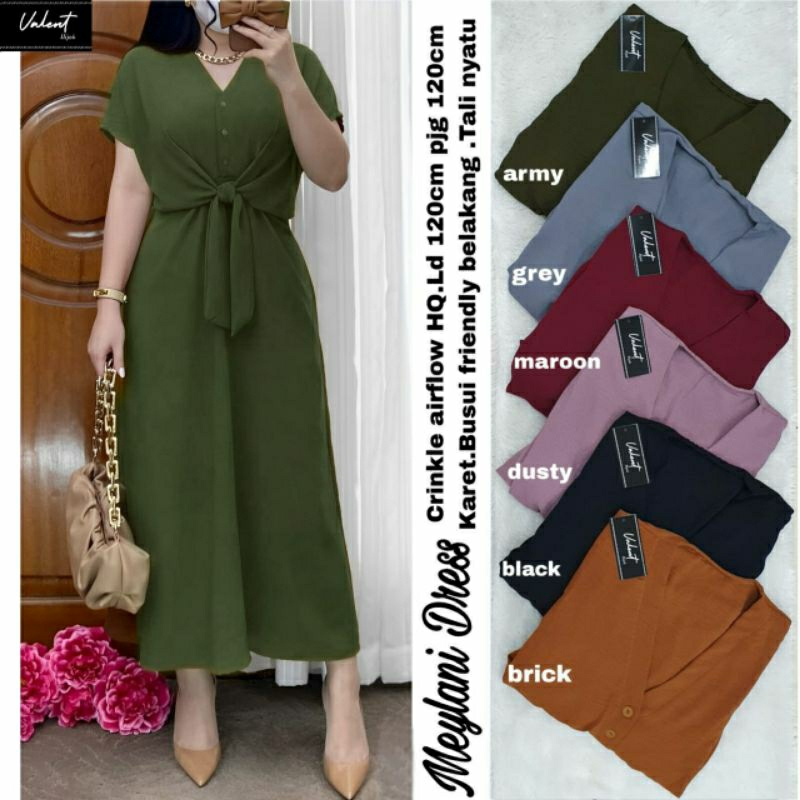 MEYLQNI DRESS / CRINKLE AIRFLOW HQ // VALENT HIJAN