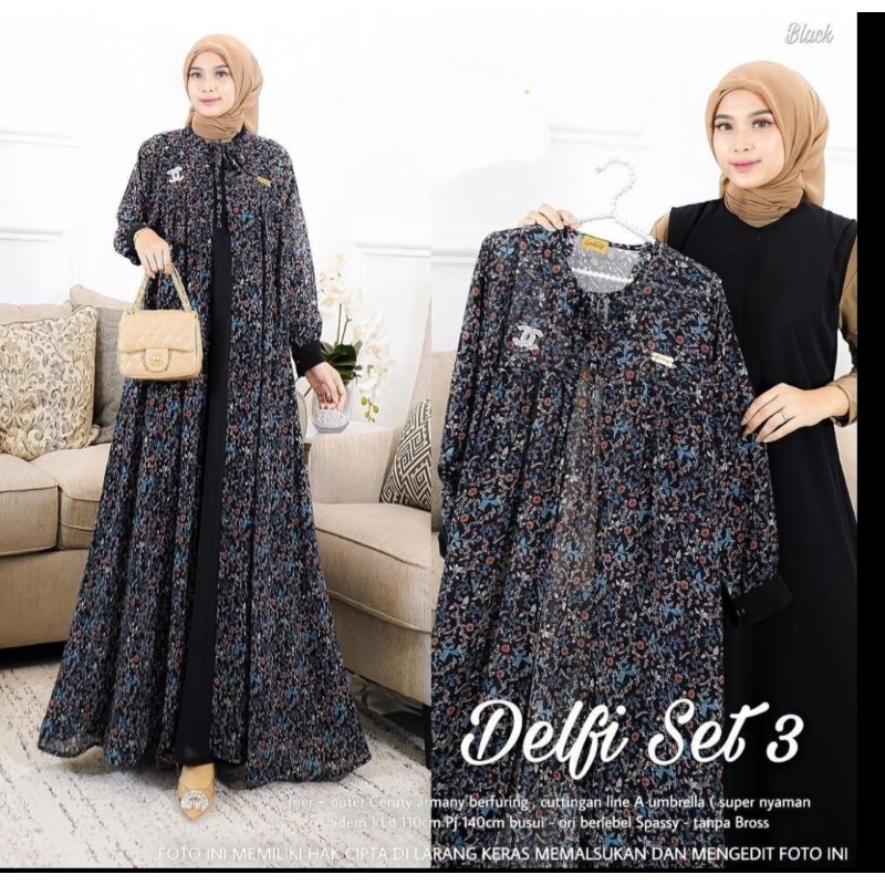 GAMIS 2 IN 1 CERUTY BABYDOLL//GAMIS PLIS BLAZER PISAH//GAMIS BUSUI