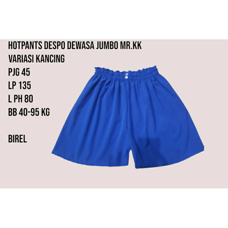 celana hot pants wanita dewasa jumbo XL polos termurah, celana gemez allsize