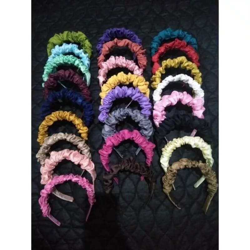 BANDO NAGITA SCRUNCHIE KERUT HEADBAND FASHION SANTAI NYAMAN