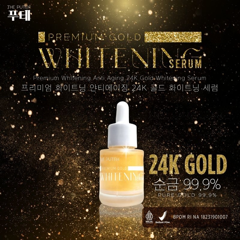 🇰🇷 THE PUTEH Premium 24k Gold Whitening  Serum Skincare Moisture Anti Wrinkles