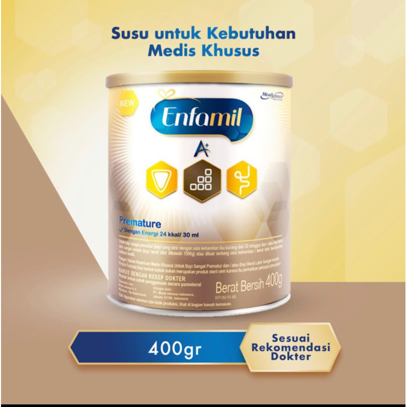 Enfamil A+ Premature Susu Formula Bayi Prematur 400g