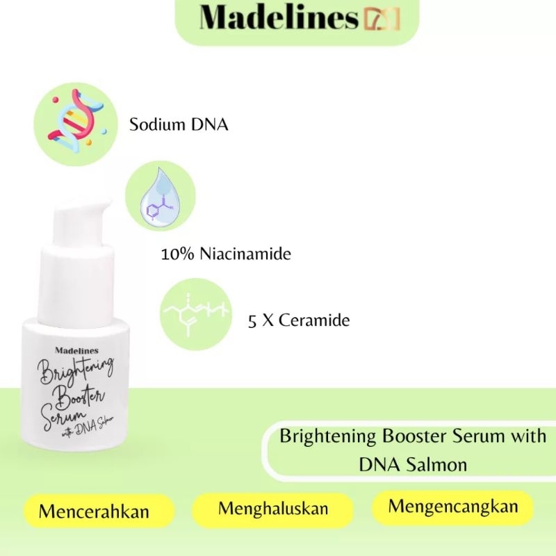 Madelines sunscreen brightening booster with DNA salmon 35ml