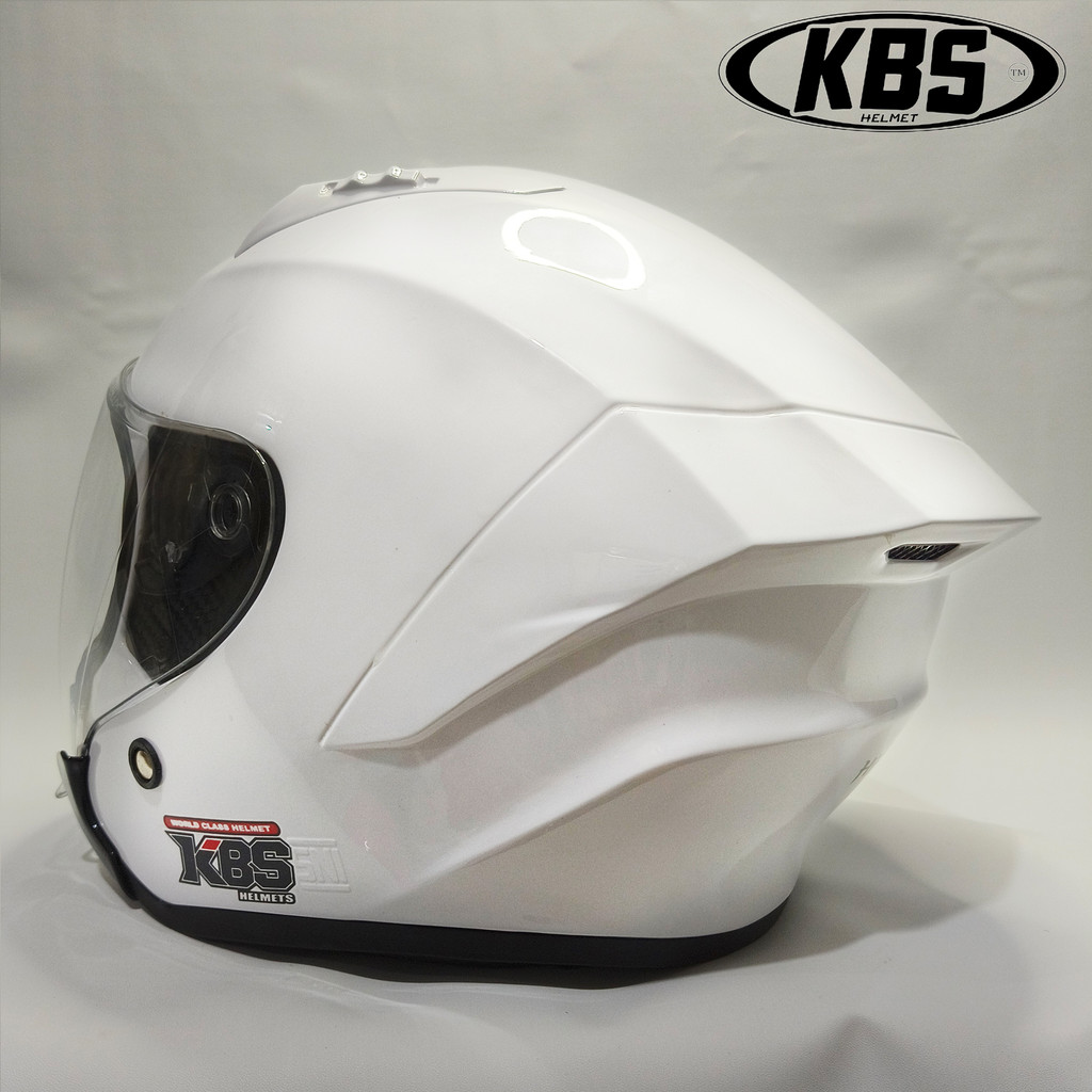 Helm Half Face KBS HAKAI KYRZ WHITE GLOSY / HELM PREMIUM UNTUK PRIA DAN WANITA DEWASA COD