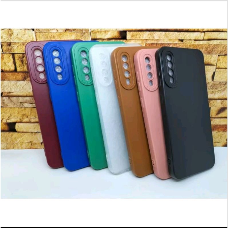 Softcase macaron pro camera for Samsung A70S