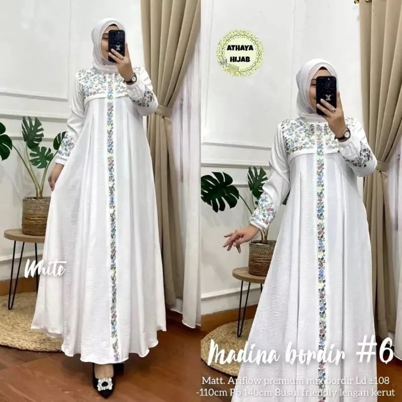 MADINA #6 BORDIR CRINKLE AIRFLOW PREMIUM