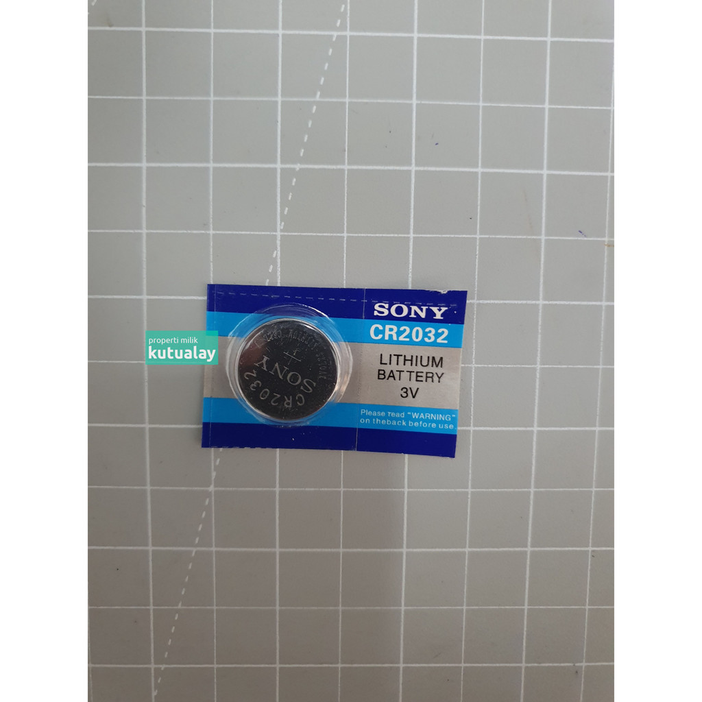 Baterai CMOS Sony CR2032 Biru Standard