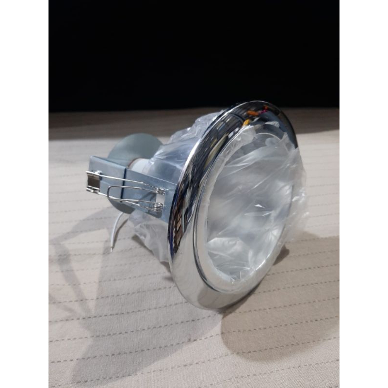 Downlight Kap Lampu Sorot Silver