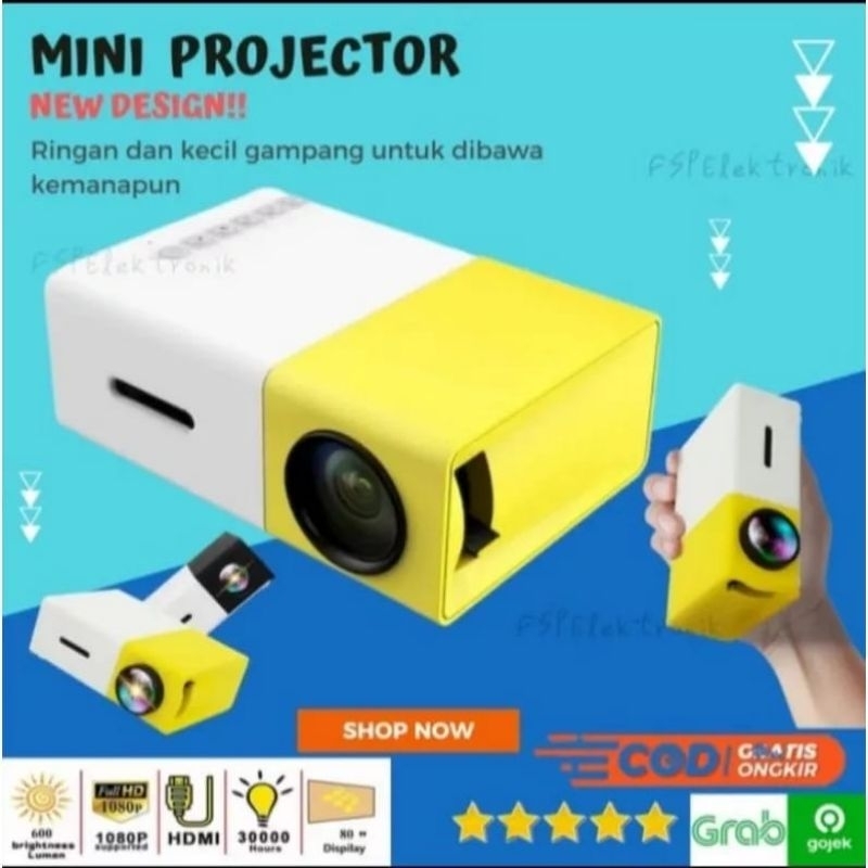 MINI PROYEKTOR / PROJECTOR LED  PORTABLE FULL HD THEATER