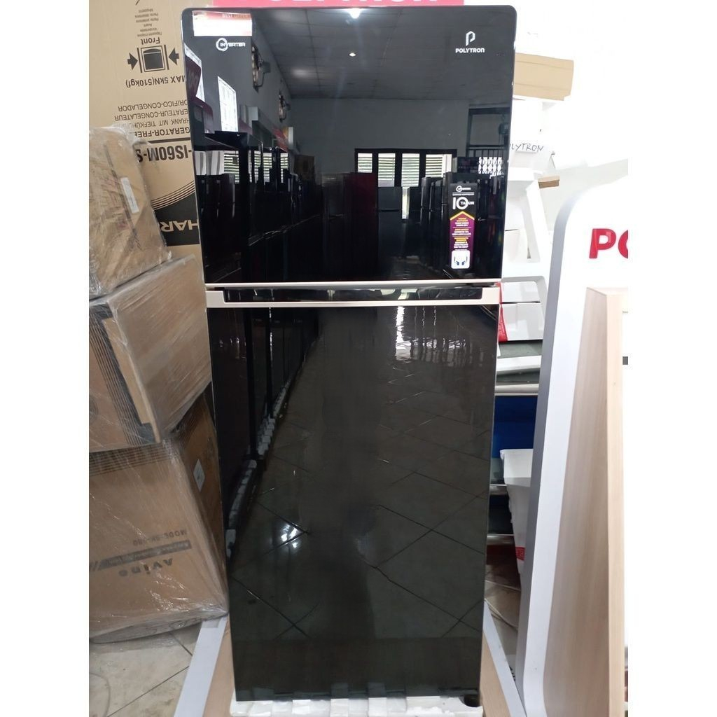 Kulkas Polytron 2 Pintu Belleza Jumbo Inverter 240 liter PRW 25 VX