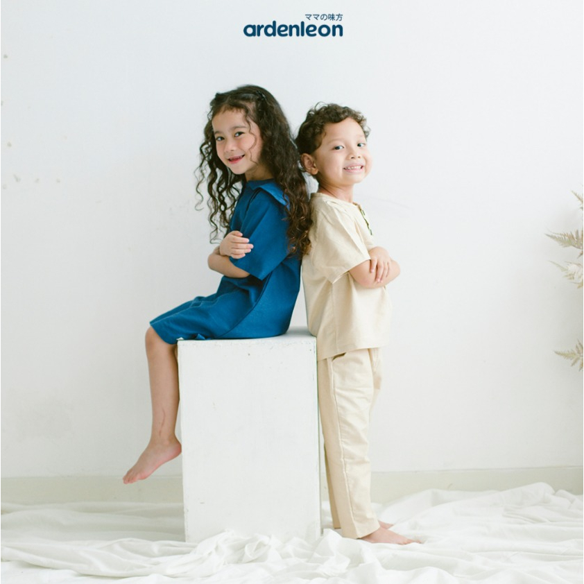 Ardenleon Jasper Tee 1-7 Tahun Chic Jasper Button Shirt Short Atasan Anak Unisex Chic Series CBKS
