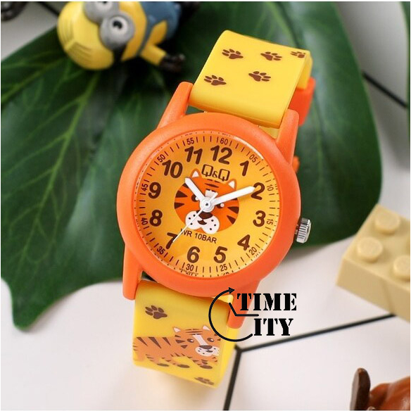 Q&amp;Q QNQ QQ ORIGINAL RUBBER BAND V22A Ready Jam Tangan Anak Cowok Anti Air CHEERFULL STYLE