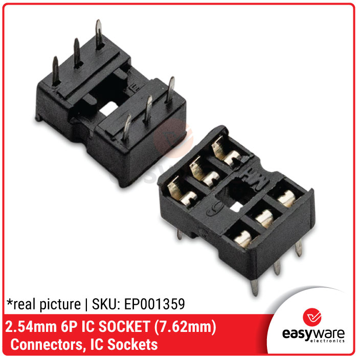 IC SOCKET 6 PIN IC SOCKET 6P IC SOKET 2x3 Pin IC Socket