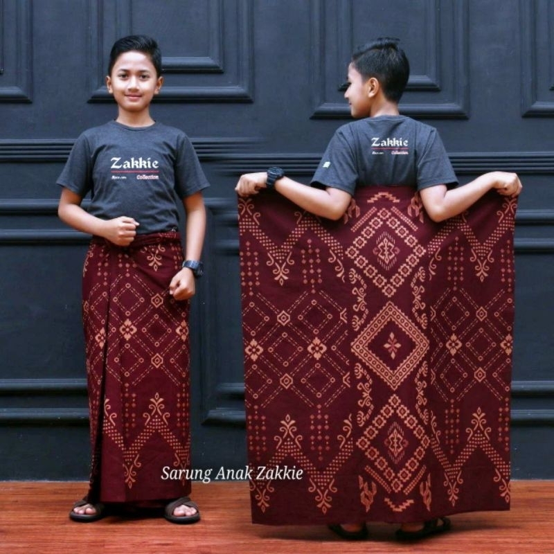 Sarung Anak SD/SMP Kang Santri - BISA COD BAYAR DITEMPAT- Sarung Batik Santri