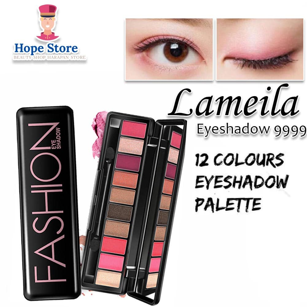 Hope Store - Lameila 9999 Fashion Matte Eyeshadow Pallet Makeup 10 color Cetar Membahana