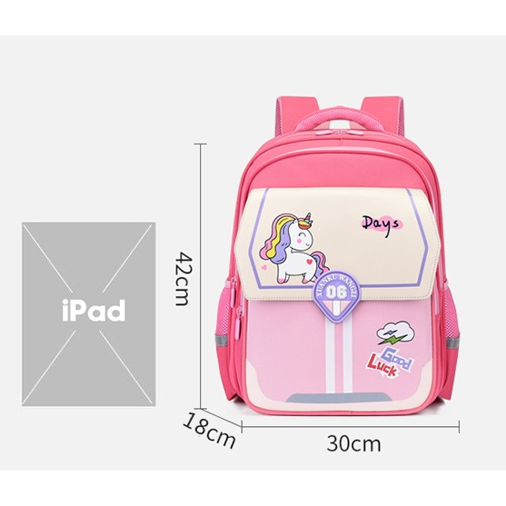 [MONA] Tas Ransel Anak Sekolah Kuncian Unik Warna Cakep Kualitas Import Premium -M0208