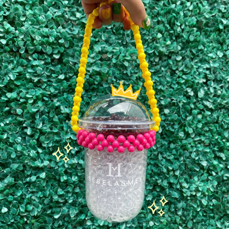 Sebelasmei - [ READY & PO ] Beaded Cup Holder / Beads Cup Holder / Cup Holder / Cup Boba