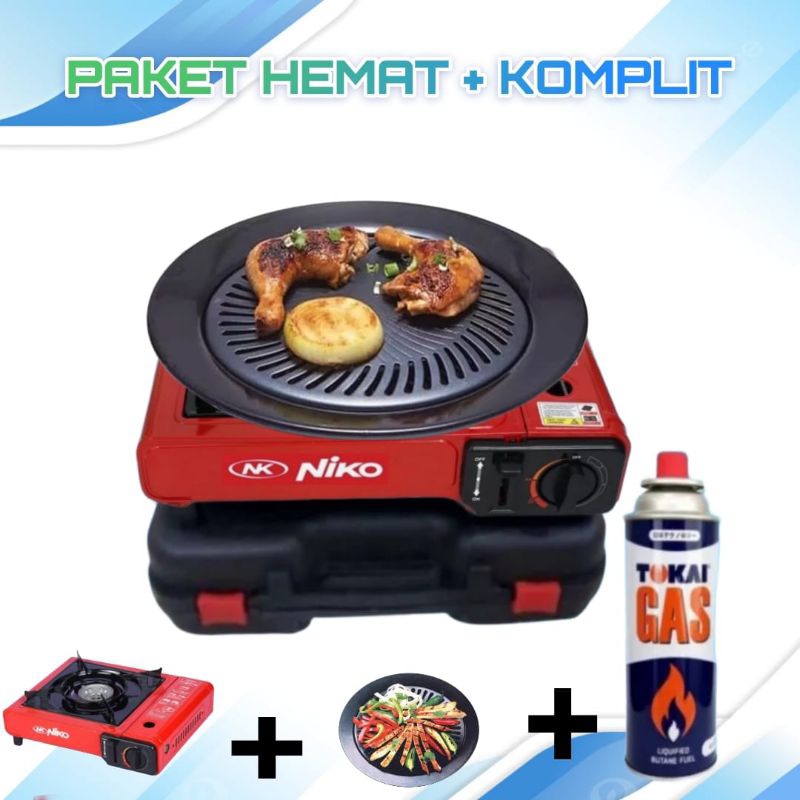 Progas  , Bulgogi Pan 32 CM , Alat Panggang  , BBQ  + Kompor Portable