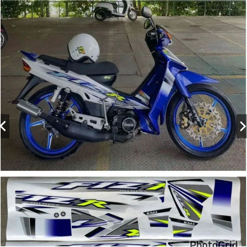 STRIPING VARIASI FIZR 2004 BIRU FIZ R custom YAMAHA