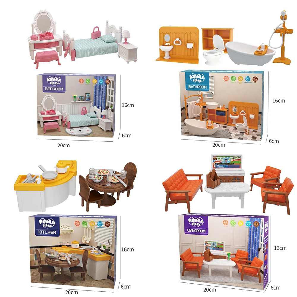 Gelasa Koala Diary Doll Room Accessories Mini Furniture Sylvanian Perlengkapan mainan perabotan aksesoris doll house