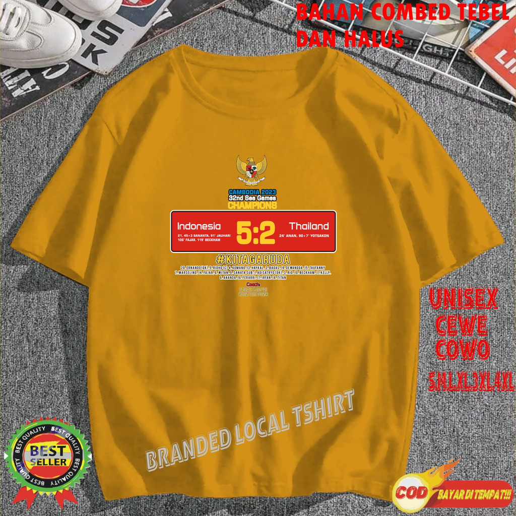 promo kaos sea game indonesia 5-2 sea game cambodia kaos viral unisex pria dan wanita