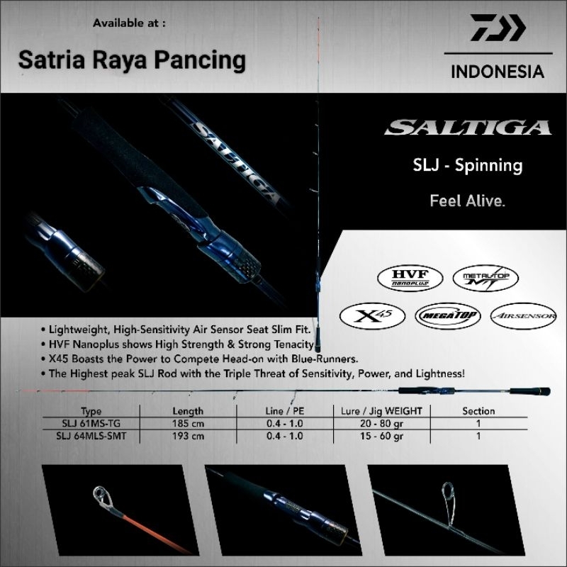 ROD / JORAN DAIWA SALTIGA SLJ - SLJ61MS TG